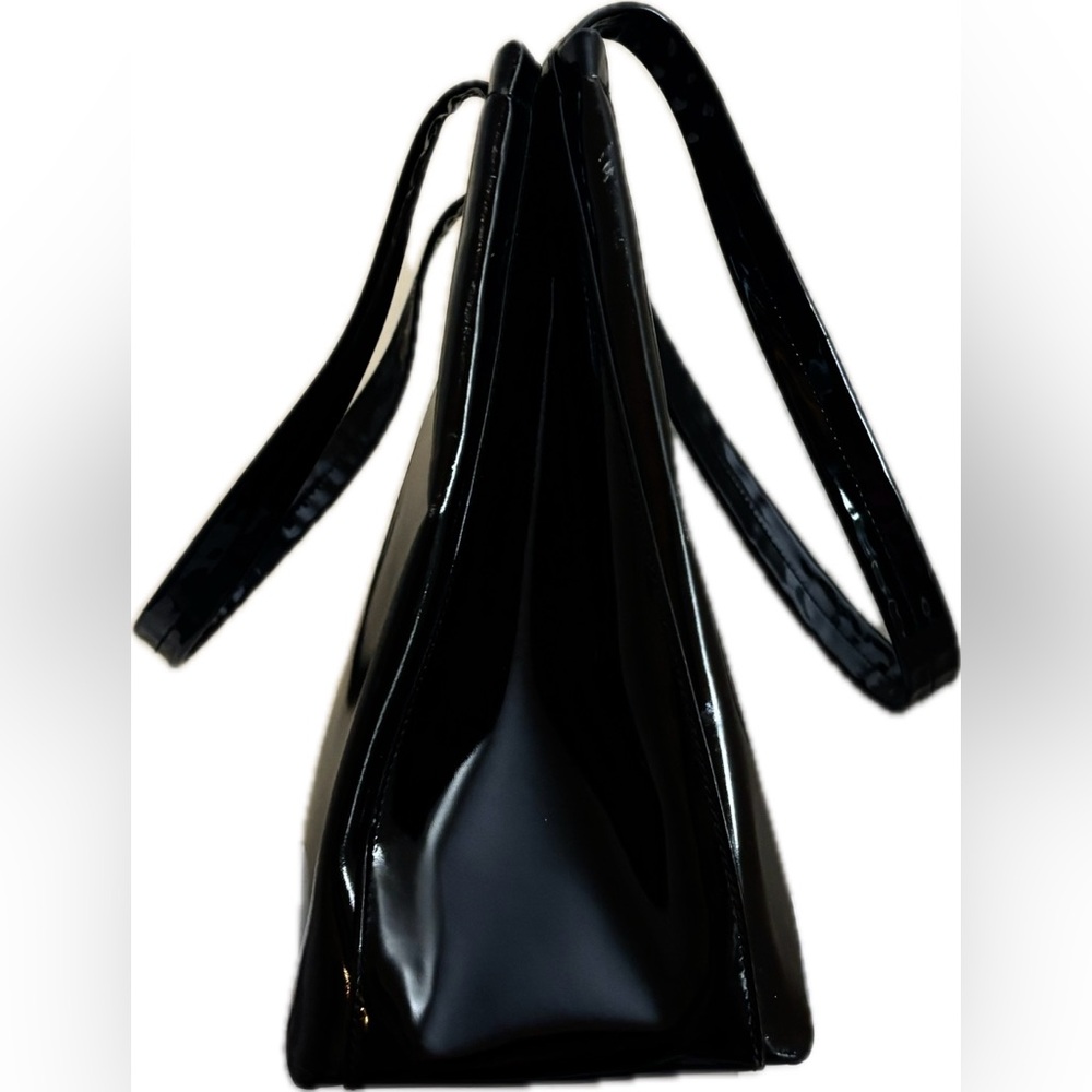 Salvatore Ferragamo Black Shoulder Bag with Gold Clasp - Picture 6 of 15